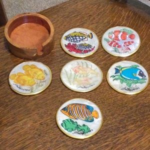 Natural Capiz Shell Coasters